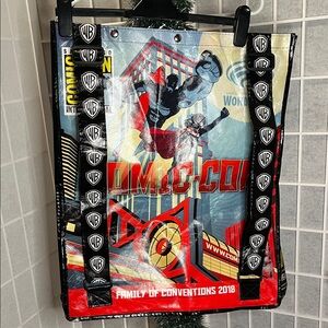 Comic-Con 2018 Tote Bag with Superhero Design bag/backpack convertible
